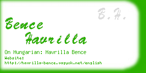 bence havrilla business card